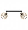 Lampa sufitowa TIMBER, dwa klosze,drewno, metal LIGHT HOME