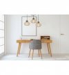 Lampa wisząca typu pająk, 3 drewniane klosze ażurowe o oryginalnym kształcie 23 cm, okrągła podsufitka, E27 LIGHT HOME