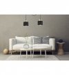 Lampa wisząca typu pająk, 2 metalowe, czarne klosze 12 cm ze złotym wykończeniem, E27 LIGHT HOME