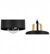 Lampa wisząca typu pająk, 3 czarne metalowe klosze 12 cm, złote wykończenie, E27 LIGHT HOME