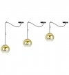 Lampa wisząca typu pająk, szklany złoty klosz kula 15 cm, E27 LIGHT HOME