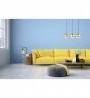 Lampa stołowa z czarnym, metalowym stelażem i złotym kloszem ze szkła w kształcie kuli 15 cm, E27 LIGHT HOME