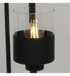 Nowoczesna lampa podłogowa ROMA CAGE, stojąca w stylu loftowym, 3 źródła światła, E27, czarna, metalowa rama