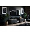 Lampa Wisząca z Abażurem Czarny Welurowy Żyrandol z Wzorem WERONA E27 LIGHT HOME