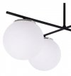 Lampa Sufitowa w Stylu Loft, Żyrandol Szklane Klosze Białe, E14 LIGHT HOME