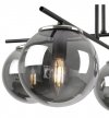 Lampa Sufitowa w Stylu Loft, Żyrandol Szklane Klosze Grafitowe, E14 LIGHT HOME