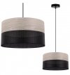 Lampa sufitowa WOOD, 30cm, elegancki abażur z forniru, bielony dąb, E27
