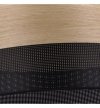 Lampa sufitowa WOOD, 30cm, czarny abażur z drewnianą naturalną okleiną