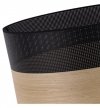 Lampa wisząca WOOD, stylowy abażur do pokoju z fornirem dębowym, 40cm
