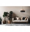 Lampa sufitowa WOOD, żyrandol loft do salonu i sypialni, E27, 35cm