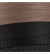 Lampa wisząca WOOD, 40cm, abażur nad stół lub sofę, orzechowe drewno