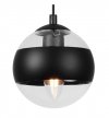Lampa sufitowa TOLEDO, pająk, czarny żyrandol do pokoju i sypialni, E14