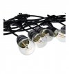 Girlanda ogrodowa z żarówkami LED, 10 źródeł światła, dekoracyjna, czarna, 10m