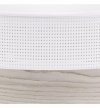 Lampa sufitowa WOOD, biały plafon z fornirem do salonu, jadalni, sypialni, 40cm