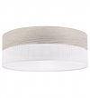 Lampa sufitowa WOOD, biały plafon z fornirem do salonu, jadalni, sypialni, 40cm