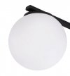 Lampa sufitowa ALTA, czarny plafon, białe kule, nowoczesny, loft, 1 źródło światła, E14