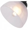 Lampa wisząca VENICE, sufitowa, okrągły czarny żyrandol z mlecznymi białymi kloszami ze szkła
