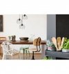 Lampa wisząca STELLA, sufitowa, okrągła czarna listwa loft, potrójna, trzy srebrne klosze, glamour
