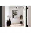 Czarny kinkiet ścienny SIENA, lampa loft z białym kulistym kloszem, do łazienki, kuchni, pokoju, salonu, 1xE14