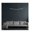 Lampa wisząca sufitowa żyrandol LED NIX, w kolorze czarnym, do jadalni i salonu