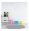 Lampa wisząca sufitowa serce AMORE, różowa, loft, do sypialni, pojedyncza
