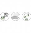 Lampa abażur materiałowa - DAKA 2110/3OW LIGHT HOME