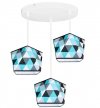 Lampa wisząca z abażurem - GARO 2120/3OW LIGHT HOME