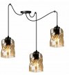 Lampa wisząca ze szklanymi kloszami - SPIDER NIKI 2195/3 LIGHT HOME