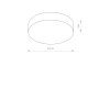 NOWODVORSKI 10180 ARENA LED PLAFON GRAFITOWY BARWA NEUTRALNA 18W