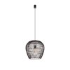 LAMPA WISZĄCA CZARNA BAMBUS NATURAL EKO BOHO DO SALONU SYPIALNI KUCHNI JADALNI NOWODVORSKI HAITI S 11166