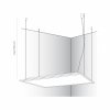PANEL LED 60CM NOWODVORSKI 8456 CL ITAKA LED 40W 4000K ANGLE 100 MONTAŻ BEZPOŚREDNI LUB NA LINKACH