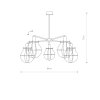 NOWODVORSKI 9738 MANUFACTURE LAMPA WISZĄCA CZARNA INDUSTRTIALNA 