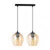 LAMPA WISZĄCA CZARNA NAD STÓŁ DO KUCHNI JADALNI SALONU EMIBIG ISTAR 2 BL MIODOWY