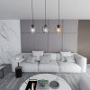 LAMPA WISZĄCA CZARNA NAD STÓŁ DO KUCHNI JADALNI SALONU EMIBIG ISTAR 3 BL MIX