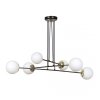 LAMPA WISZĄCA DO SALONU POKOJU BIAŁE KULE EMIBIG OGNIS 6 BLACK