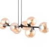 LAMPA WISZĄCA CZARNA KULE BURSZTYNOWE SZKLANE NAD STÓŁ DO JADALNI KUCHNI NOWOCZESNA EMIBIG ROSSI 8 BL 876/8
