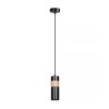 LAMPA WISZĄCA TUBA NAD STÓŁ Z DREWNEM EMIBIG AKARI 1 BLACK