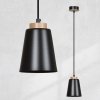 LAMPA WISZĄCA METALOWA NAD STÓŁ EMIBIG BOLERO 1 BLACK