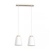LAMPA WISZĄCA METALOWA NAD STÓŁ EMIBIG BOLERO 2 WHITE