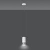 LAMPA WISZĄCA TUBA NAD STÓŁ DO KUCHNI JADALNI EMIBIG FUMIKO 1 WH/CHROME