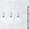 LAMPA WISZĄCA TUBA NAD STÓŁ DO KUCHNI JADALNI EMIBIG FUMIKO 3 WH/CHROME