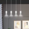 LAMPA WISZĄCA TUBA NAD STÓŁ DO KUCHNI JADALNI EMIBIG FUMIKO 4 WH/CHROME