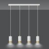 LAMPA WISZĄCA TUBA NAD STÓŁ DO KUCHNI JADALNI EMIBIG FUMIKO 4 WH/GOLD