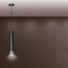 LAMPA WISZĄCA NAD STÓŁ DO KUCHNI JADALNI TUBA EMIBIG KIBO 1 BL/CHROME