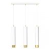 LAMPA WISZĄCA NAD STÓŁ DO KUCHNI JADALNI TUBA EMIBIG KIBO 3 WH/GOLD