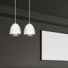 LAMPA WISZĄCA METALOWA KOPUŁA NAD STÓŁ WYSPĘ EMIBIG LENOX 2 WHITE / GOLD