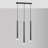 LAMPA WISZĄCA TUBA NAD STÓŁ BAR WYSPĘ DO KUCHNI JADALNI EMIBIG SELTER 3 BLACK