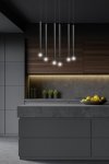 LAMPA WISZĄCA TUBA NAD STÓŁ BAR WYSPĘ DO KUCHNI JADALNI EMIBIG SELTER 6 BLACK