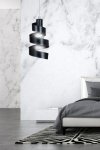 LAMPA WISZĄCA DEKORACYJNA NAD STÓŁ SPIRALA EMIBIG SAGA 1 BLACK