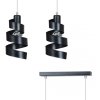 LAMPA WISZĄCA DEKORACYJNA NAD STÓŁ SPIRALA EMIBIG SAGA 2 BLACK